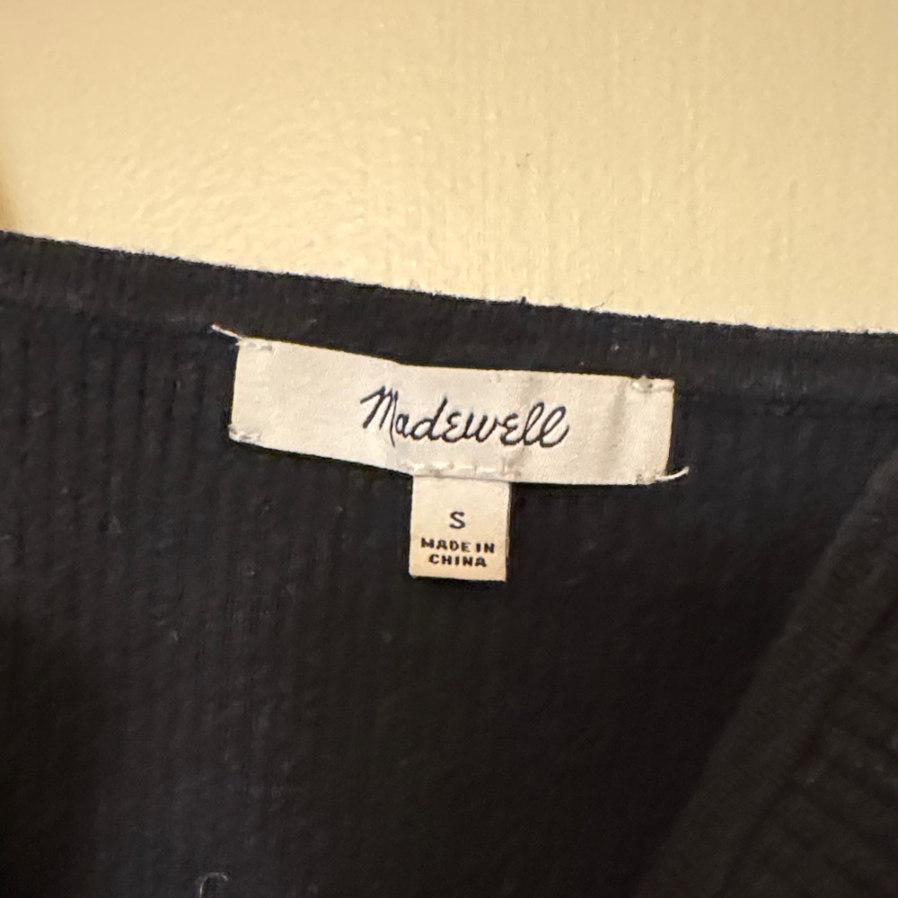 Madewell Black Ribbed Bustier Camisole - Picture 2 of 3
